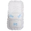 Broderie Anglaise White/Sky Footmuff/Cosytoes With Bows & Lace